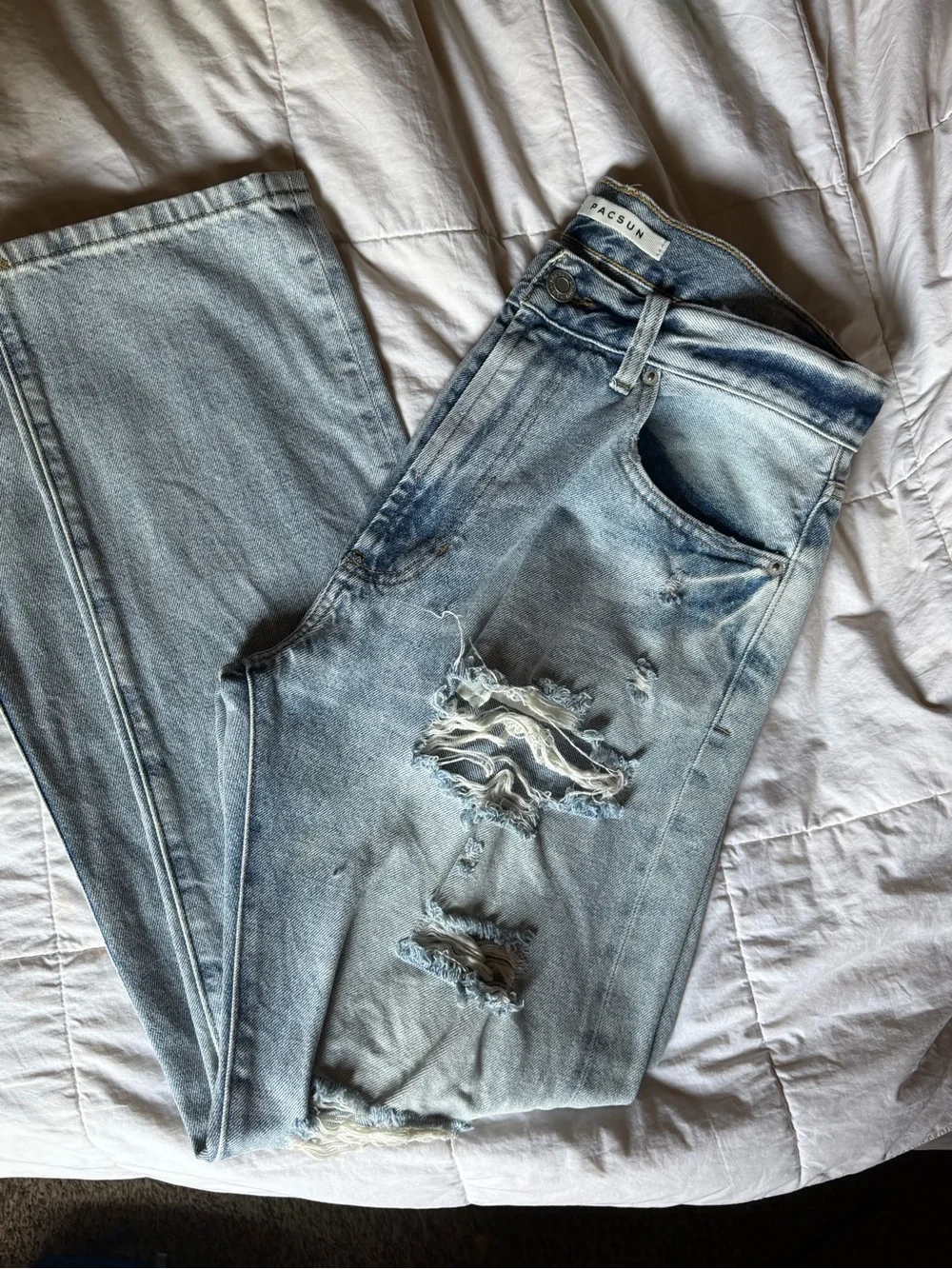 PacSun Men's Baggy Light Wash Jeans - Relaxed Fit